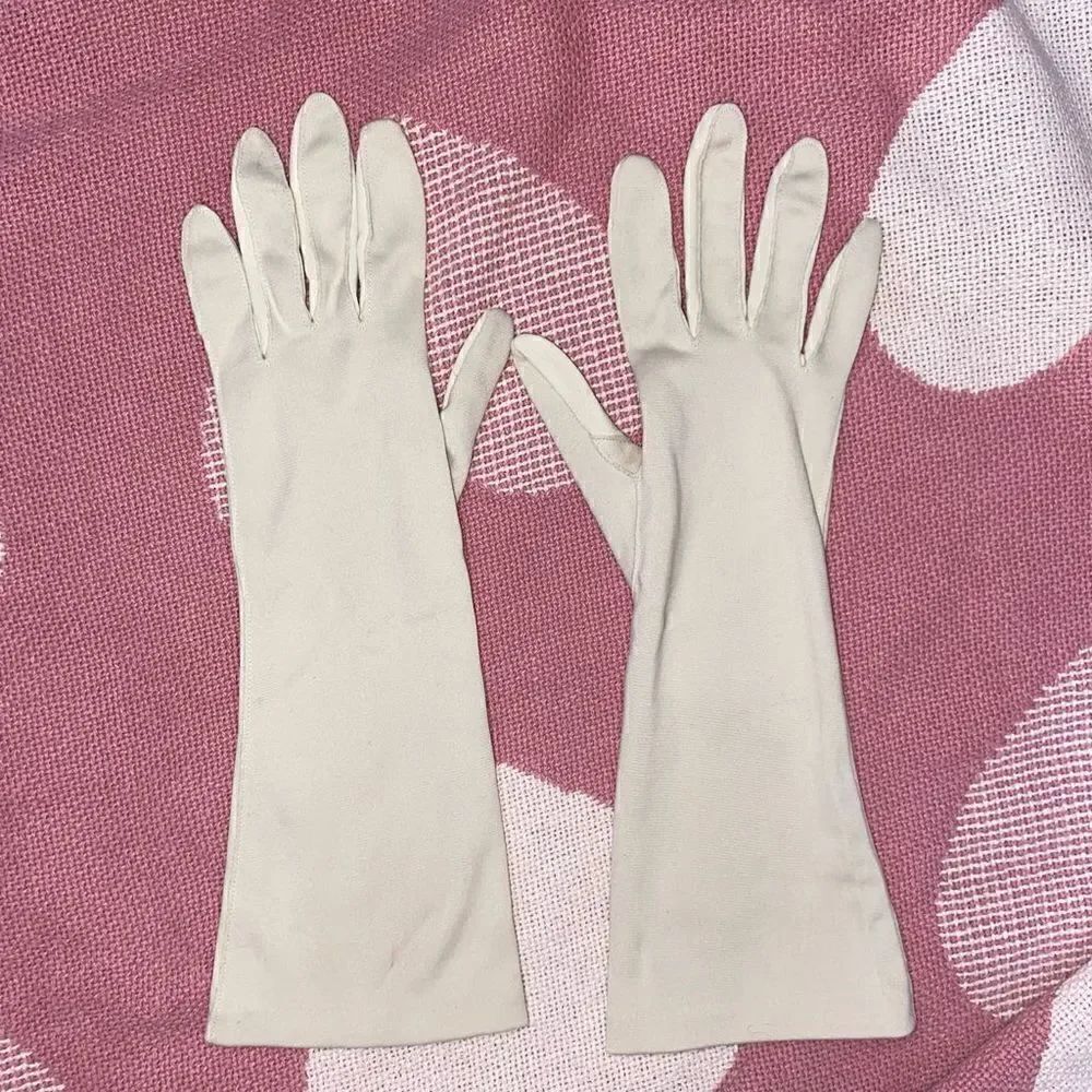 Vintage girls gloves beige size xs-small